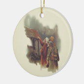 Drie Mannen Keramisch Ornament (Links)