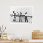 Drie mannen. poster (Keuken)