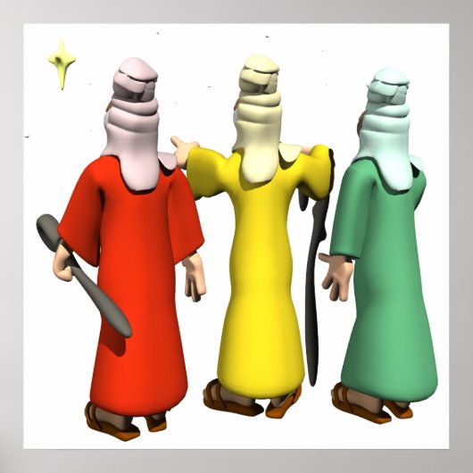 Drie Mannen Poster (Voorkant)