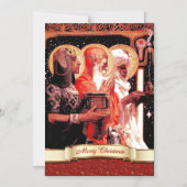 Drie Mannen van Wise. Kerstmagnetisch Kaart (Voorkant)