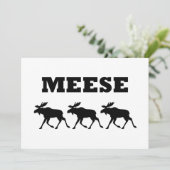 Drie Meese Funny Kaart (Staand voorkant)