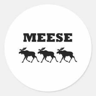Drie Meese Funny Ronde Sticker