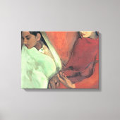 Drie meisjes van Amrita Sher Gil Canvas Afdruk (Voorkant)