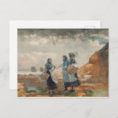 Drie meisjes Vist Briefkaart (Voorkant / Achterkant)