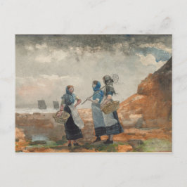 Drie meisjes Vist Briefkaart