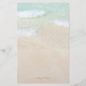 Drie menu Aangepaste Beach Weddenschap met bomen (Achterkant)