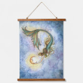 Drie Mermaids Kunstwerk van Molly Harrison Hangend Wandkleed (Voorkant)