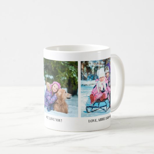 Drie Mok met kerstcadeaus voor grootmoeders (Voorkant rechts)