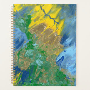 "Drie Monsters" acryl schilderij Planner