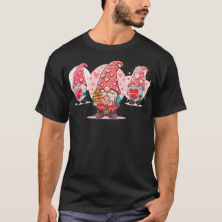 Drie mooie kabouters Valentijnsdag Gnome Grappige  T-shirt