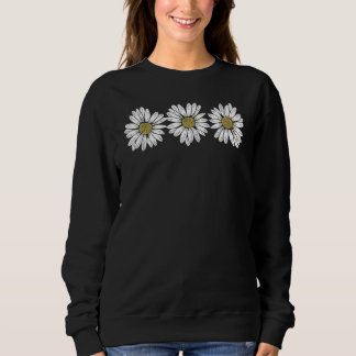 Drie Mooie Madeliefjes Bloem Lente Zomer Trui