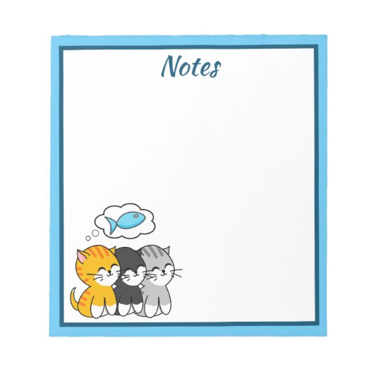 Drie Moppige Kittens Notitieblok (Voorkant)