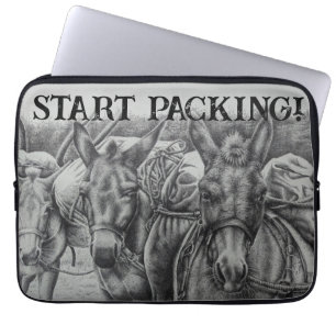 Drie muilezels laptop sleeve