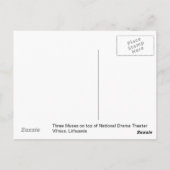 Drie Muses Sculpture Briefkaart (Achterkant)