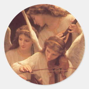 Drie Musical Angels Kerst sticker