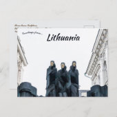Drie muzen Litouws Nationaal Drama Theater Briefkaart (Voorkant / Achterkant)