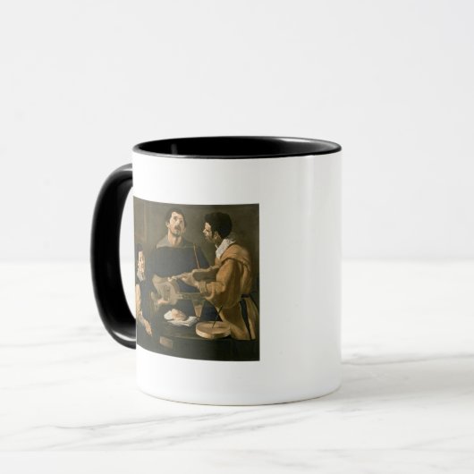 Drie muzikanten, 1618 mok (Voorkant links)