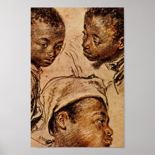 Drie Negrostralen Poster