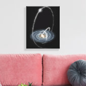 Drie nieuw ontdekte stromen canvas afdruk (Insitu (Woonkamer))