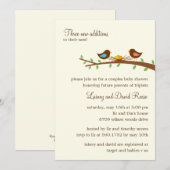 Drie Nieuwe Uitnodiging van het Baby shower van de (Voorkant / Achterkant)