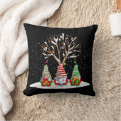 Drie Noordse gnomen en hun kerstboom Kussen (Deken)