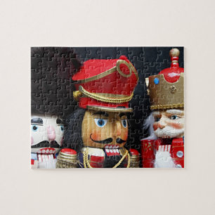 Drie nootmuskers op donkere achtergrond legpuzzel