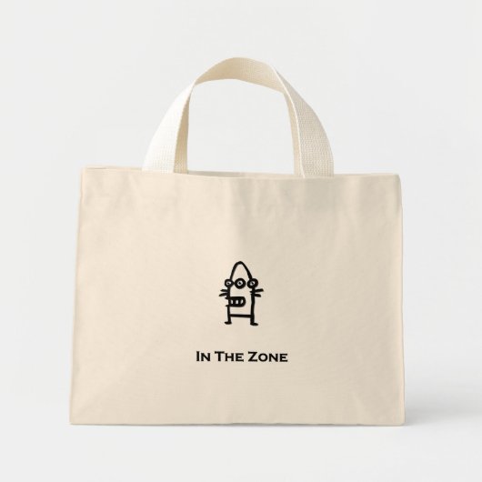 Drie ogen in de zone mini tote bag (Voorkant)