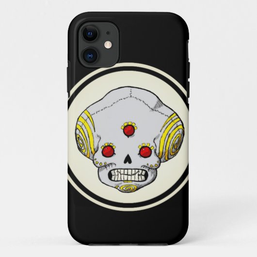 Drie ogen schedel Case-Mate iPhone case (Achterkant)