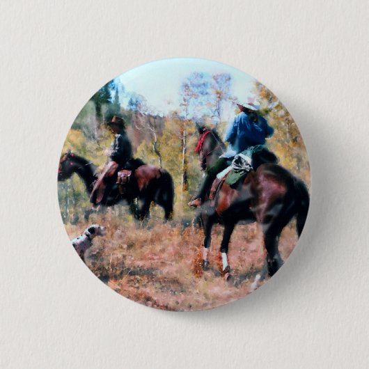 Drie op spoor ronde button 5,7 cm (Voorkant)