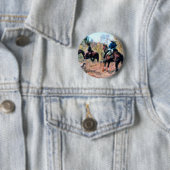 Drie op spoor ronde button 5,7 cm (In situ)