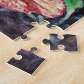 Drie Oranje Lily Flowers Art Puzzle Legpuzzel (Zijkant)