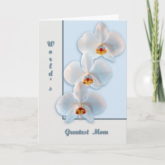 Drie orchideeën kaart (Voorkant)