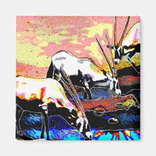 Drie Oryx Magneet