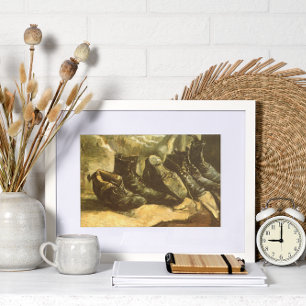Drie paar schoenen door Vincent van Gogh Poster