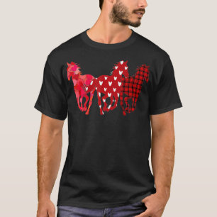 Drie paarden harten Buffalo Pset Happy Valentijn' T-shirt
