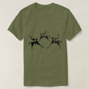 Drie paarden - Petroglyphs Rock Drawing T-shirt