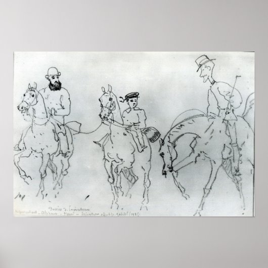 Drie paarden poster (Voorkant)