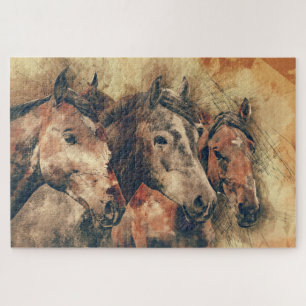 Drie paarden van Amigos Legpuzzel