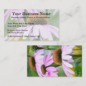 Drie Paarse Coneflowers Visitekaartje (Voorkant / Achterkant)