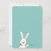 Drie paasbunnies Birthday Party Kaart (Achterkant)