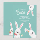 Drie Paashaasjes Kaart (Voorkant / Achterkant)