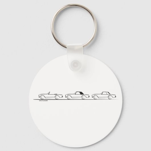 Drie Pagoda SLs Sleutelhanger (Voorkant)