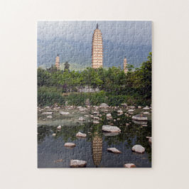 Drie pagoden van Dali, Zhonghe - Yunnan, China Legpuzzel