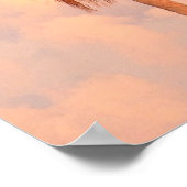 Drie palmbomen in Warm Sunset Poster (Hoek)