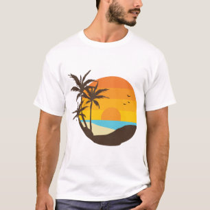Drie palmen t-shirt
