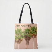 Drie Palms-schoudermachine-Canvas tas (Voorkant)