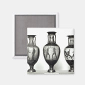 Drie panathenaïsche amforae magneet (Voorkant / Achterkant)