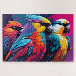 Drie papegaaien puzzel