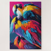 Drie papegaaien puzzel (Verticaal)
