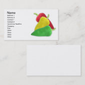 Drie paprika's visitekaartje (Voorkant / Achterkant)